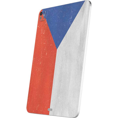 Czech Republic Flag Distressed iPad Pro 13in M4 (2024) Skin